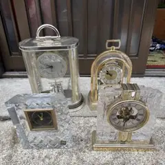 【ジャンク品】クラシック 置時計 4点セット
