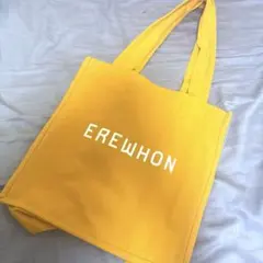 ぽ*ん様 EREWHON イエロー トートバッグ　エレウォン　エコバック EREWHON エレフォン ECO BAG エコバッグ : INSTORE インストア