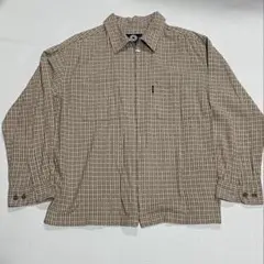 CONVERSE チェック柄ジャケット Lサイズ ベージュ系