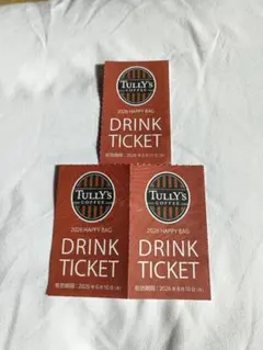 タリーズコーヒー ドリンクチケット Tully's 3枚のサムネイル
