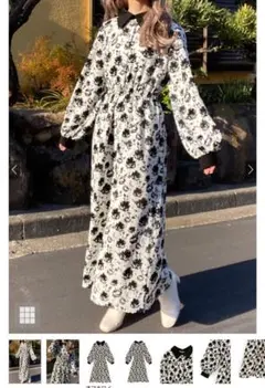 GRL グレイル／花柄ワンピース M 美品