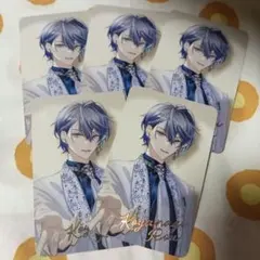 543.フォト風カード　小柳ロウ 箔押し