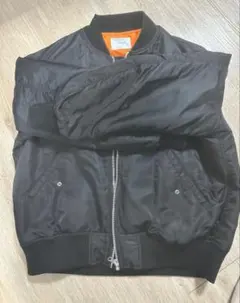 ブラック MA-1 フライトジャケット