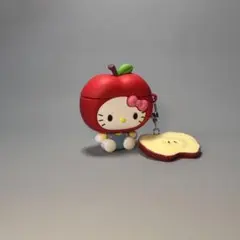 イヤホンケース　AirPodsケース　着脱簡単　多機種対応　シリコン　りんご