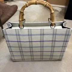バンブーハンドルハンドバッグ