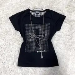 Tシャツ　ピチ　 ロゴ Y2K 平成 ギャル グランジ 英字 十字架　クロス