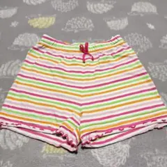 120 西松屋 ストライプオーバーパンツ 一分丈レギンス