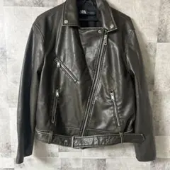 【ZARA】ダークブラウン♡ライダースジャケット ♡Mサイズ