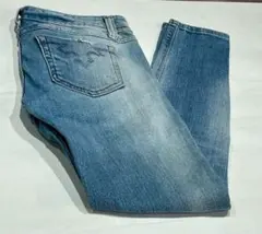 y2k ライトブルー スキニーデニム