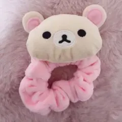 フェイスぬいぐるみ付きシュシュ　コリラックマ