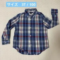 ラルフローレン　長袖チェックシャツ　3T