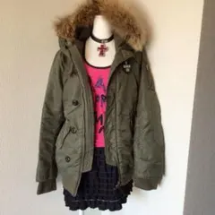 y2k 00s archive グランジ　MA1 カーキ　平成ギャル　お兄系