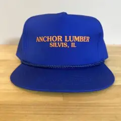 希少90s デッドストック ANCHOR LUMBERキャップ 企業ロゴ