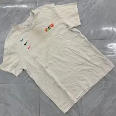 NIKE Tシャツ 半袖 刺繍ロゴ マルチスウッシュ ホワイト 希少 Lサイズ