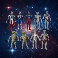ウルトラマン ソフビ まとめ売り セブンガー ウルトラマンゼロ ゼット ジードのサムネイル
