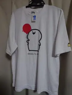 お文具といっしょ パイルルームTシャツ キナリ お文具さん風船　Mサイズ