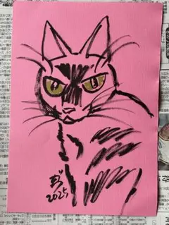 ガウガウアート/ドローイング/絵画/15猫