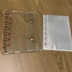 A7 クリア シール帳 リフィルセット ピンクゴールド