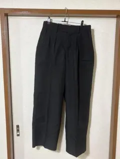 WYM HIGH TWISTED GABA WIDE TUCK SLACKS