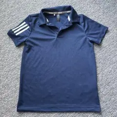adidas ネイビー ポロシャツ 3本ライン