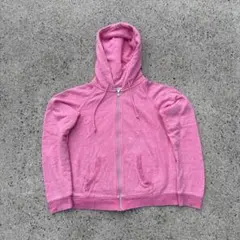 00s OLD UNIQLO zip up hoodie pinkパーカー