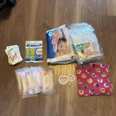 【新品・未使用】ベビー用品お試しセット（オムツ・ミルトン・母乳パッド・小物付き）