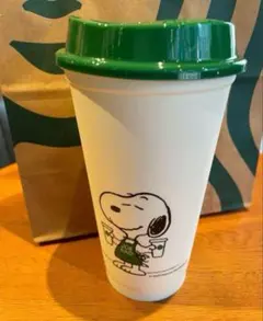 スターバックス　PEANUTS リユーザブルカップ ホワイト 473ml