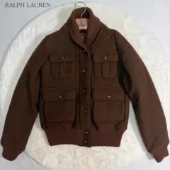 【美品】RALPH LAUREN ブルゾン ダウンジャケット アルパカブレンド