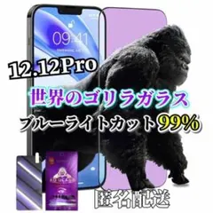 【iPhone12.12Pro】ブルーライト99%カットガラスフィルム