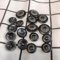 昭和レトロボタン ブラック ボタンセット