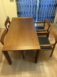 【引取り限定】関家具 ノーウェアライクホーム ダイニングテーブル 椅子4脚