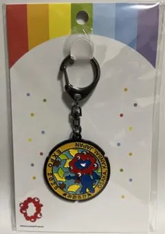 EXPO2025 ミャクミャク マンホール風メタルキーホルダー ピンク 梅