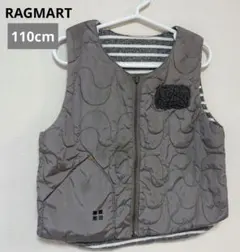 RAGMART リバーシブル◎キルティング中綿ベスト◎110cm
