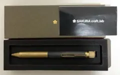 ど*い様 SAKURA craft.lab ボールペン 001 ゴールド/ブラッ