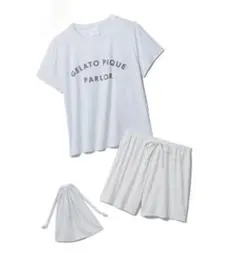 GELATO PIQUE ジェラピケロゴTシャツ&ショートパンツ&巾着3点セット