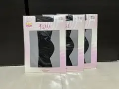 ExcelHuman ストッキング M-L ブラック 3個セット