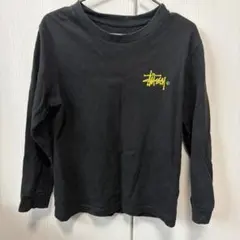 Stüssy Kids 黒 長袖カットソー S 110〜120