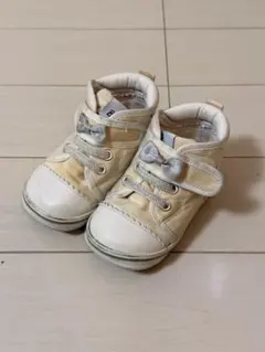 ホットビスケッツ ミキハウス ベビーシューズ 13.5cm リボン付き