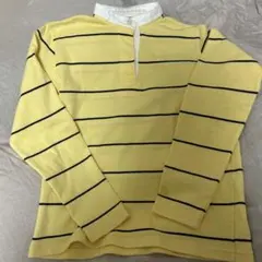 THE NORTH FACE イエローストライプ ラガーシャツ ポロシャツ M