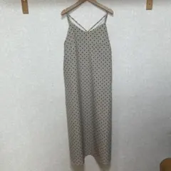 アメリカンホリック キャミワンピース M ベージュ ドット