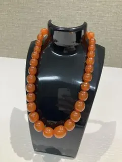 アンバー　琥珀ネックレス　T.2134