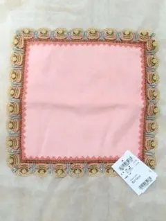 近沢レース　シーズンタオルハンカチ　パンケーキ（ピーチ）