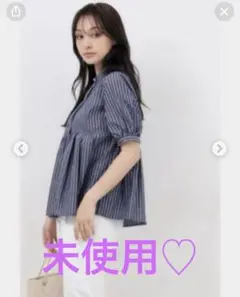 未使用　index インデックス　ラメラインペプラムチュニック　LL 大きめ