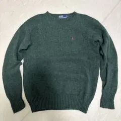 Polo Ralph Lauren ダークグリーン ニットセーター　赤ポニーのサムネイル