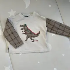 klädkäp 恐竜プリント トレーナー 90