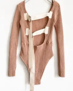 leinwande リブニットボディスーツ 美品のサムネイル