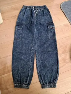 値下げ中⭐柔らかいデニム柄　長ズボン　150cm