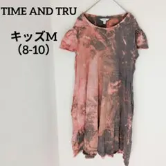 送料込❤TIME AND TRU 【M（8-10y）】タイダイ 半袖ワンピース