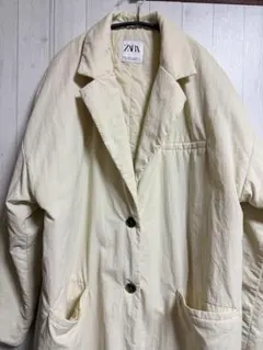ZARAナイロンコート　中綿　ロング　L