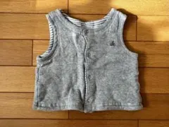 【BabyGAP】リバーシブルベスト グレー 12-18ヶ月